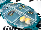 Lively Legz Barbless/ Tungsten “Wild Brown Trout” Turtle Pocket Fly Box  (24 Barbless Flies)