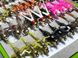 Lively Legz "The Minimalist" Half Loaded Nymph Box (45 Barbed Flies )
