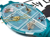 Lively Legz Barbless/ Tungsten “Wild Brown Trout” Turtle Pocket Fly Box  (24 Barbless Flies)