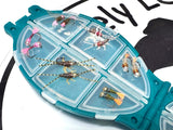 Lively Legz Barbless/ Tungsten “Native Brook Trout” Turtle Pocket Fly Box  (24 Barbless Flies)
