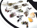 Lively Legz Barbless/ Tungsten “Wild Brown Trout” Turtle Pocket Fly Box  (24 Barbless Flies)