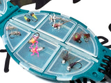 Lively Legz Barbless/ Tungsten “Native Brook Trout” Turtle Pocket Fly Box  (24 Barbless Flies)