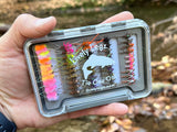 Lively Legz Barbed/ Tungsten Slim Steelhead & Big Stockies 2x Strong Fly Box (49 Barbed Flies)