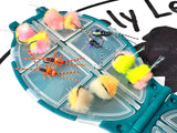 Lively Legz Barbed/ Tungsten “Steelhead and Big Stocked Trout” 2x Strong Turtle Pocket Fly Box  (24 Barbed Flies)
