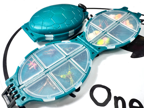 Lively Legz Barbed/ Tungsten “Steelhead and Big Stocked Trout” 2x Strong Turtle Pocket Fly Box  (24 Barbed Flies)