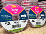 RIO TWO TONE INDICATOR TIPPET (Pink and Yellow)