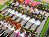 Lively Legz "The Minimalist" Half Loaded Nymph Box (45 Barbed Flies )