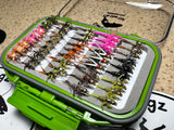 Lively Legz "The Minimalist" Half Loaded Nymph Box (45 Barbed Flies )