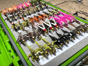 Lively Legz "The Minimalist" Half Loaded Nymph Box (45 Barbed Flies )