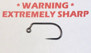 Lively Legz "Lip Splitters" Fly Hooks No. 310J Barbless Jig (25 Pack) Competition Nymph Hook
