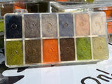 Hareline Dubbing Dispensers with 12 Color Options