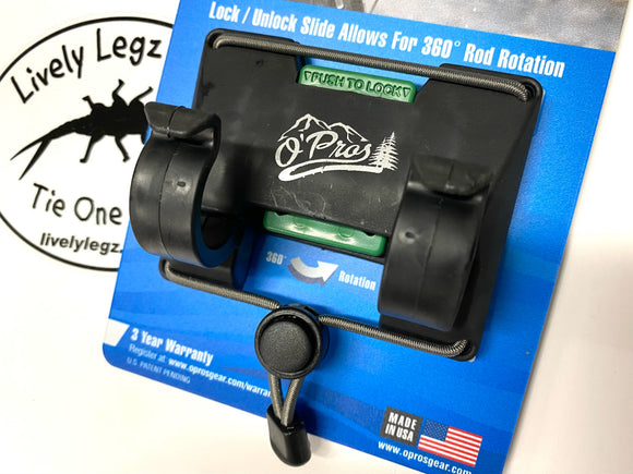 3rd Hand Rod Holder by O'Pros/ Belt Clip Rod Holder with slide lock