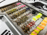 Lively Legz Barbless/ Tungsten Y2k + Double Trouble Large Fly Box (Preloaded with 78 Flies)